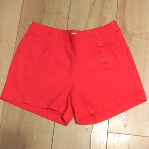 Antibes Blanc Brand Salmon Color Shorts - Size 6